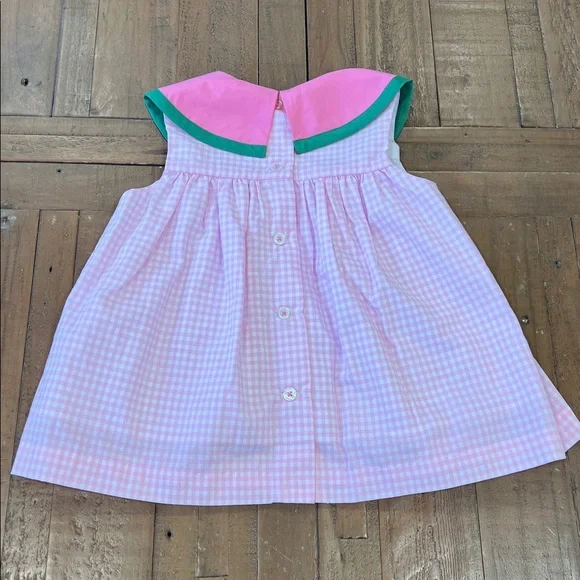 The Beaufort Bonnet Company Tabitha’s teachers pet green briar watermelon dress - Picture 6 of 6